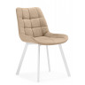 Стулья на металлокаркасе Челси 360 бежевый (ZD 210) / белый