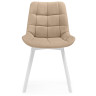 Стулья на металлокаркасе Челси 360 бежевый (ZD 210) / белый