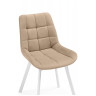 Стулья на металлокаркасе Челси 360 бежевый (ZD 210) / белый