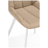 Стулья на металлокаркасе Челси 360 бежевый (ZD 210) / белый