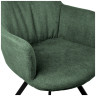 Стул-кресло Комплект из 2-х стульев Grant зелёный шенилл на поворотном механизме