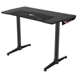 недорогие игровые столы. Стол для компьютера (для геймеров) Eureka I1, чёрный Игровой компьютерный стол