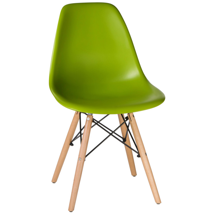 Стулья Стул обеденный DOBRIN DSW, ножки светлый бук, цвет салатовый (G-08)