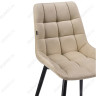 АЛСТ удобный стул на металлическом каркасе с велюровой обивкой
