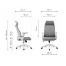 Офисные кресла Flok gray / white