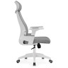 Офисные кресла Flok gray / white