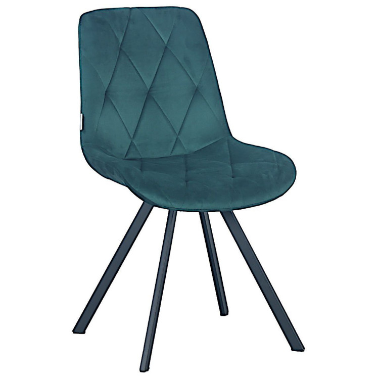 Стулья DC68 Стул мягкий поворотный, ИЗУМРУД#G62-18 велюр, каркас металл черный