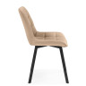 Стулья на металлокаркасе Челси 360 бежевый (ZD 210) / черный