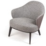 Лаунж-кресла LESLIE LESLIE кресло для отдыха с комбинированной обивкой