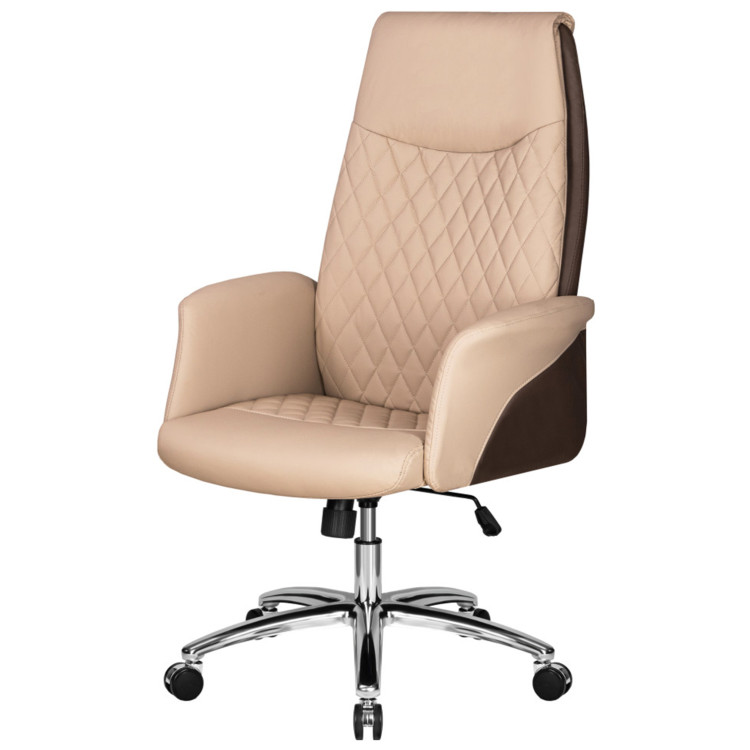 DOBRIN LEONARD компьютерное кресло с с обивкой экокожей, цвет коричнево-бежевый