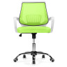 Детское компьютерное кресло ERGOPLUS, обивка сетчатая ткань зеленый, каркас белый