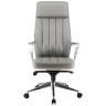 Премиум кресло руководителя EVERPROF TOKYO, экокожа серый, хром