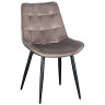 Стулья DC705 Стул мягкий, МОККО#G62-13 велюр, каркас металл черный