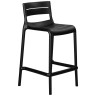 Полубарные стулья Набор 4 шт Стул полубарный DOBRIN NESSA, черный (B-03)
