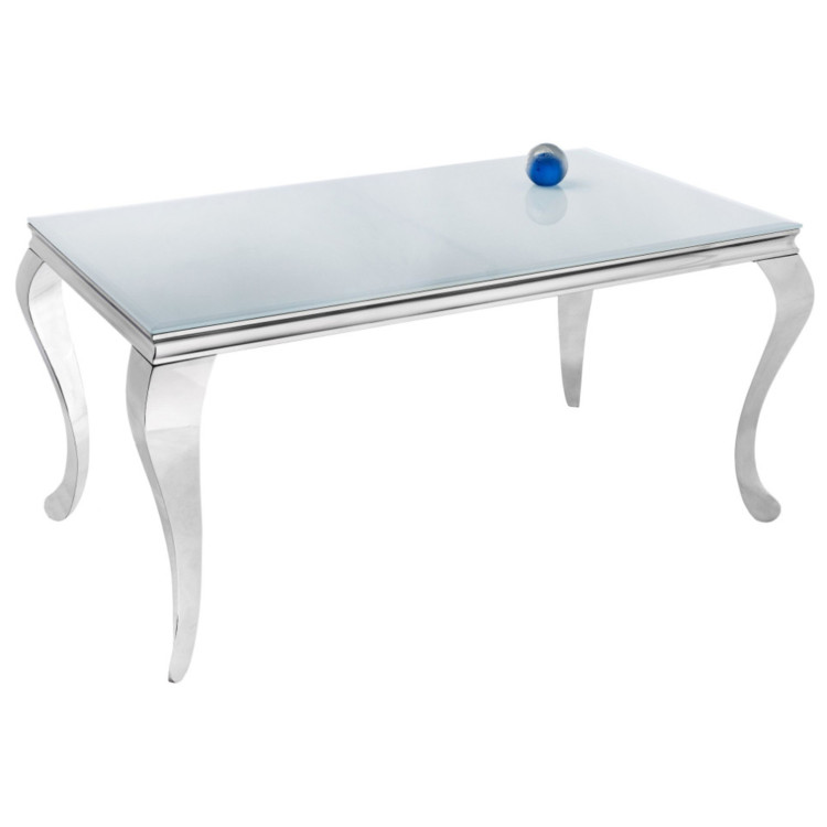 SONDAL обеденный стол со стеклянной столешницей, цвет белый