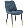 Стулья на металлокаркасе Seda 1 blue / black / gold