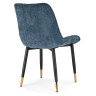 Стулья на металлокаркасе Seda 1 blue / black / gold