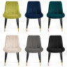 Стулья на металлокаркасе Seda 1 blue / black / gold