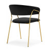 Стулья на металлокаркасе Kamelia 1 black / gold