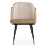 Стулья на металлокаркасе Penelopa beige / light beige / black / gold