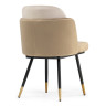 Стулья на металлокаркасе Penelopa beige / light beige / black / gold