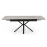 Керамические столы Старлайт 120(180)х80 carmen light grey / черный