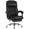 Кресла руководителя TopChairs Royal офисное черное в обивке из экокожи, механизм качания и регулировки по высоте 
