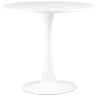 Обеденные (кухонные) столы Tulip белый, столешница МДФ, ножка металл