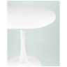 Обеденные (кухонные) столы Tulip белый, столешница МДФ, ножка металл