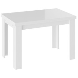 НОРМАН ТИП 1 белый  стеклянный обеденный стол