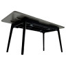 Керамические столы DT309 Стол раскладной Cardo grey, 140-180/80*76, керамич. столешница, основ. дерево черный Керамические столы DT309 Стол раскладной Cardo grey, 140-180/80*76, керамич. столешница, основ. дерево черный