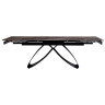 Керамические столы DT888 Стол раскладной Porsche grey, 160-240/90*76, керамич. столеш, основ. металл черный