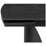 ГОТЛАНД 180 стол с керамической столешницей, цвет черный мрамор