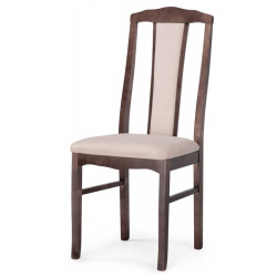 обеденные стулья с высокой спинкой. ГРОДЖИН бежевый / орех Стул кухонный