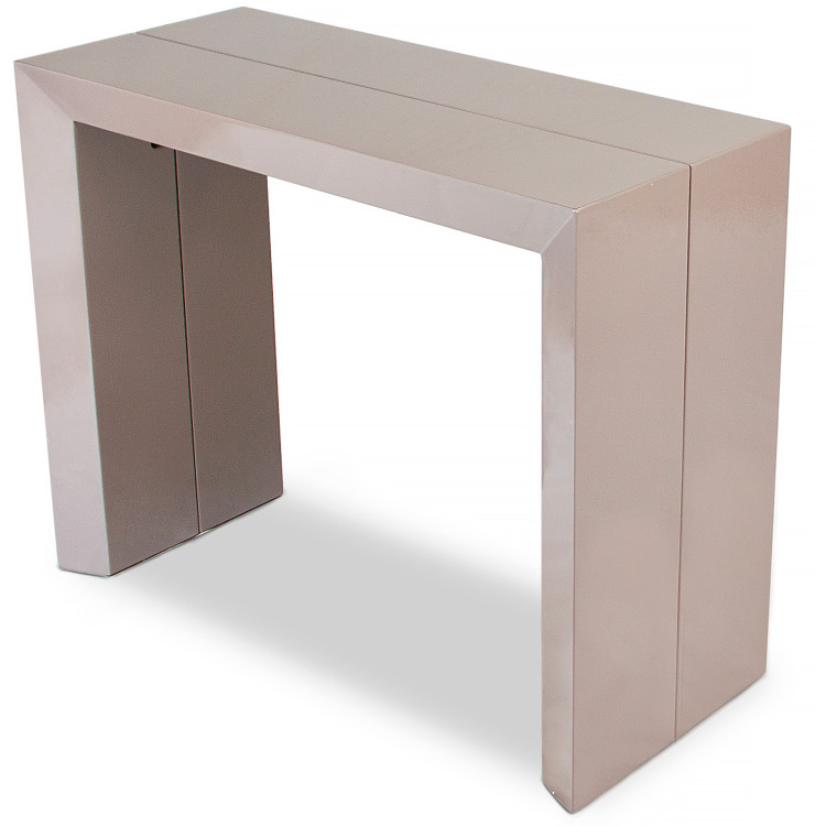 B2316P раздвижной стол-консоль с глянцевым покрытием, max длина 230 см, цвет кофейный