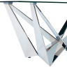 Большой дизайнерский стол T102C со стеклянной столешницей