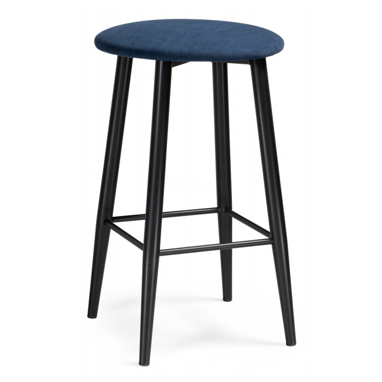 Барные табуреты Гангток темно-синий / черный матовый