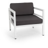 ЭСТЕЛЬЯ EST-A-001 садовое лаунж-кресло для дачи на каркасе из алюминия