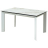 Керамические столы Стол CREMONA 160 KL-188 Контрастный мрамор / белый каркас, ®DISAUR