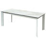 Керамические столы Стол CREMONA 160 KL-188 Контрастный мрамор / белый каркас, ®DISAUR