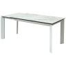 Керамические столы Стол CREMONA 160 KL-188 Контрастный мрамор / белый каркас, ®DISAUR