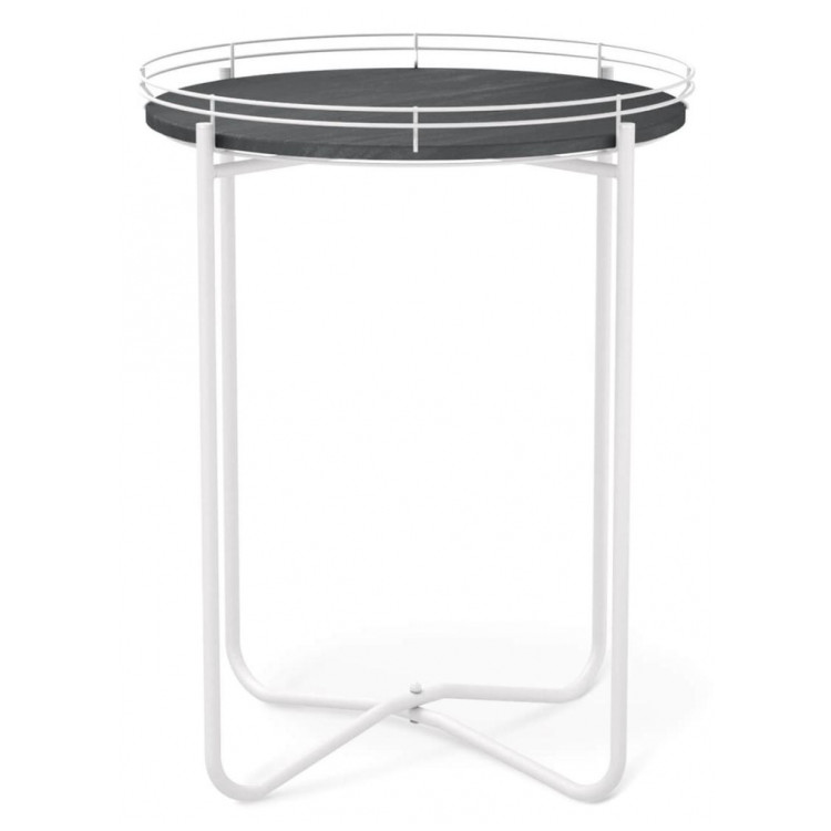 Журнальные столы Sheffilton SHT-CT20 каменный уголь / белый муар Журнальные столы Sheffilton SHT-CT20 каменный уголь / белый муар