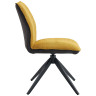 Стулья DC876 Стул мягкий поворотный., ГОРЧИЧНЫЙ#BREGO77/YUMA38, каркас металл черный КВАДРА