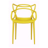 Стул-кресло DC459 Стул пластиковый литой, ЖЕЛТЫЙ#7180
