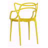 Стул-кресло DC459 Стул пластиковый литой, ЖЕЛТЫЙ#7180