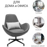 OSCAR лаунж-кресло дизайнерское с обивкой из прессованной кожи 