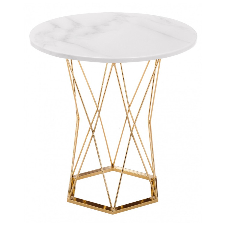 Деревянные столы Melan white / gold