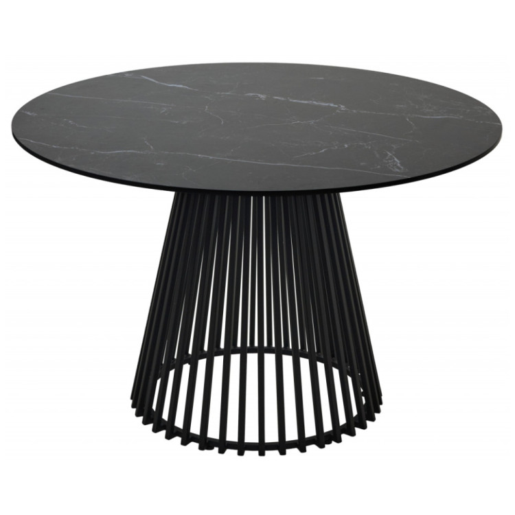 Керамические столы Terni 120 керамика черный мрамор матовый matt black marble solid ceramic / черный