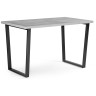 Деревянные столы Лота Лофт 140 25 мм бетон / черный матовый