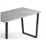 Деревянные столы Лота Лофт 140 25 мм бетон / черный матовый